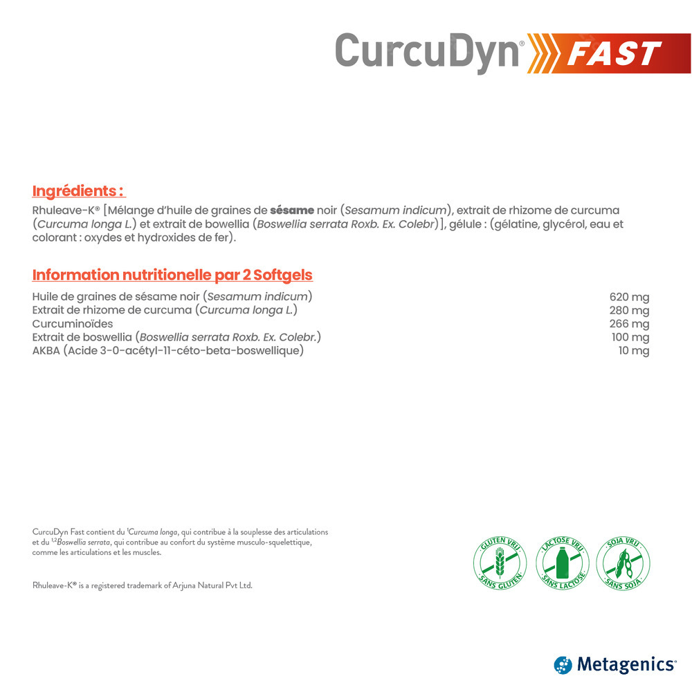Metagenics Curcudyn Fast 15 Capsules