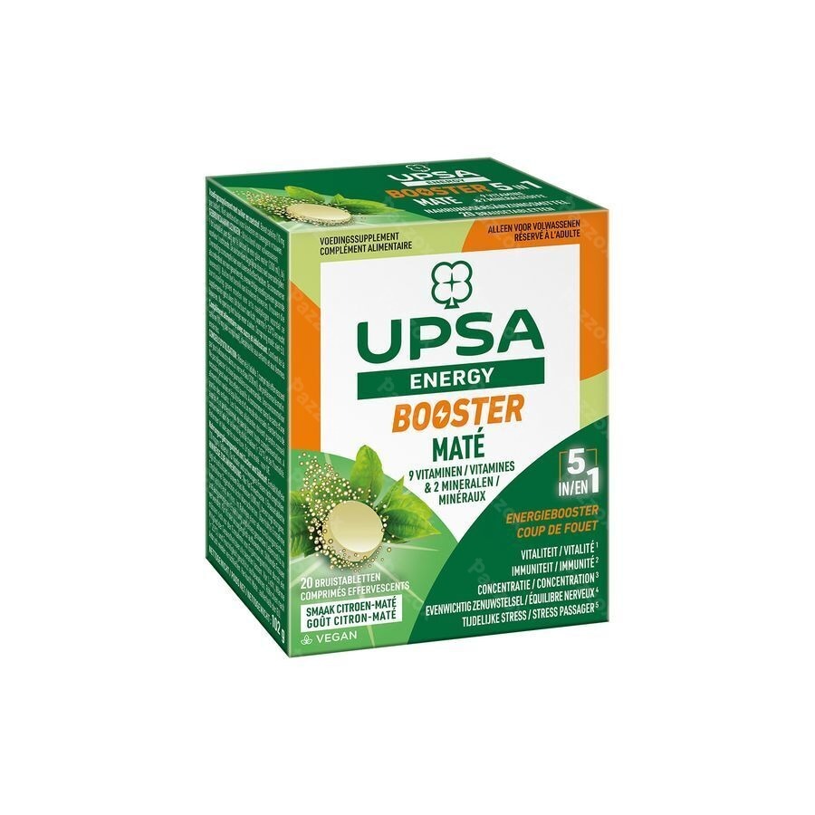 Upsa Energy Booster Mate 20 Comprimés Effervescents