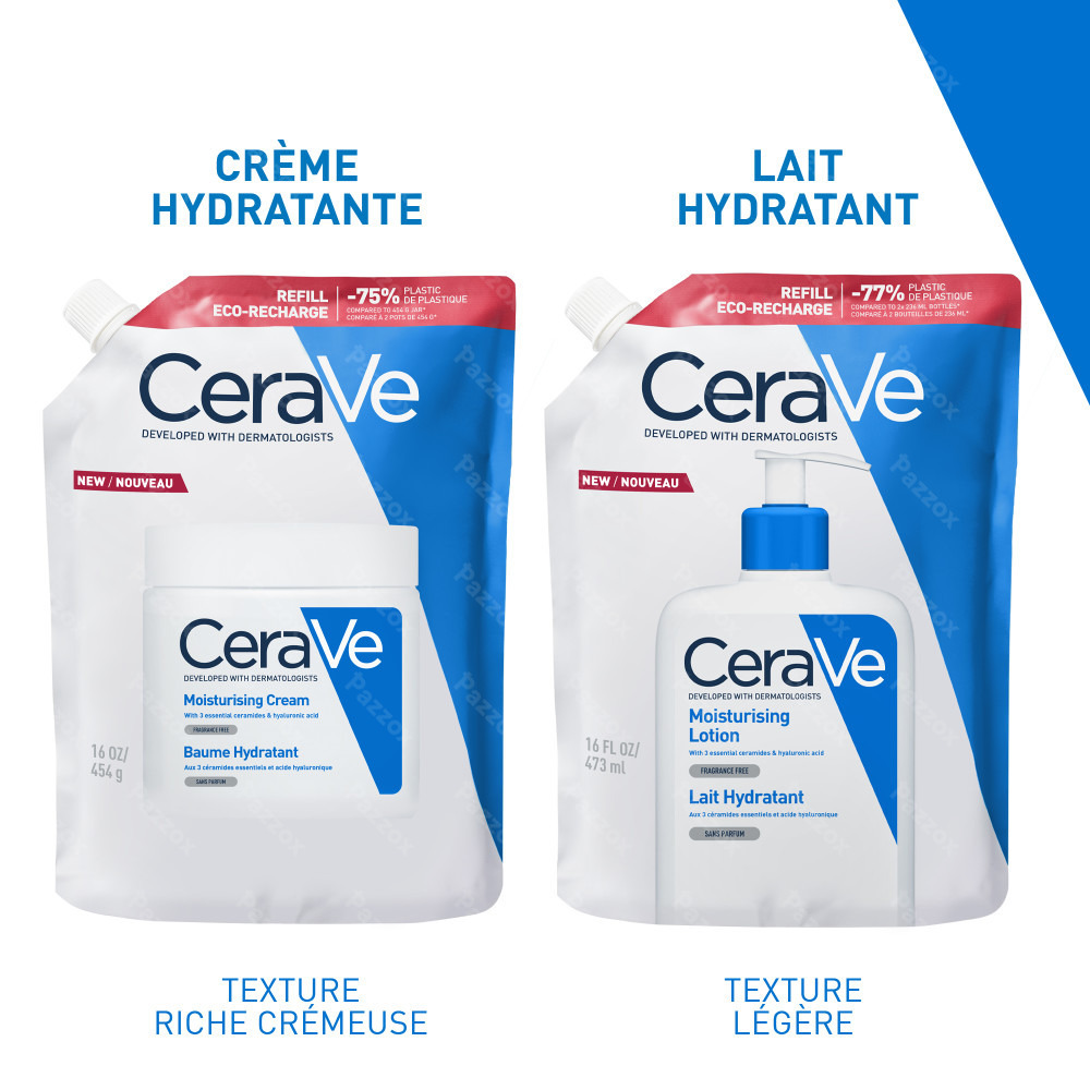CeraVe Lait Hydratant Recharge pour Peaux Sèches à Très Sèches Recharge 473ml