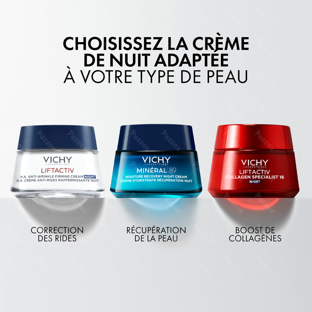 Vichy Minéral 89 Crème Hydratante Récupération Nuit 50ml