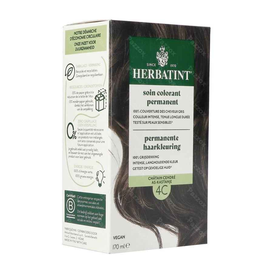 Herbatint 4c Chatain Cendre 170ml