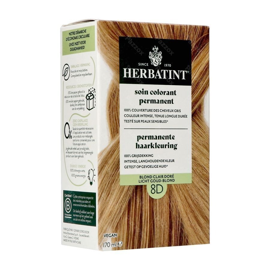 Herbatint 8d Blond Clair Dore 170ml
