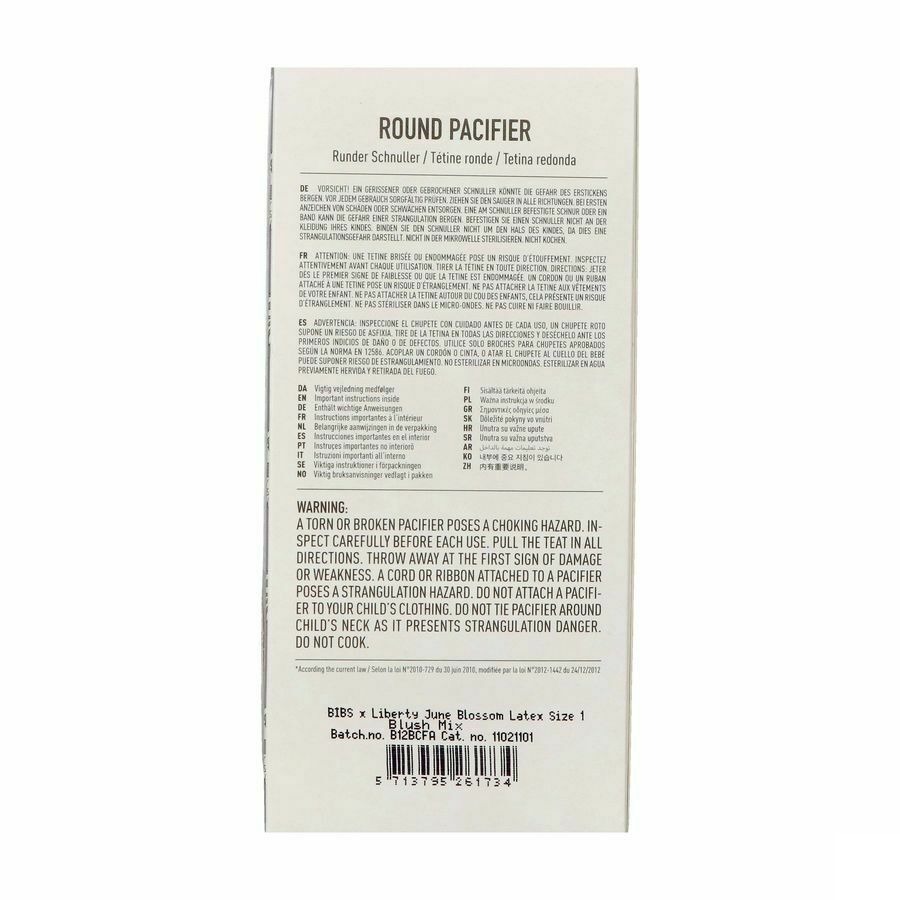 Bibs 1 Sucette Duo Liberty Garden Blossom Blush 2