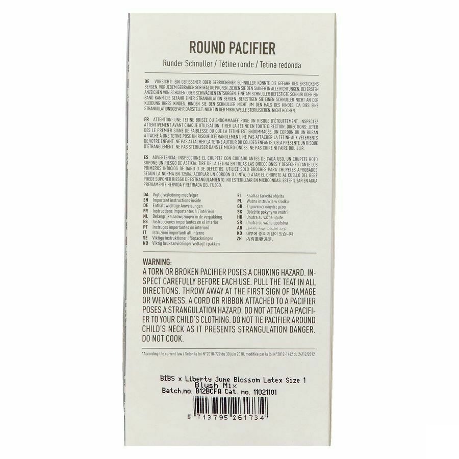 Bibs 1 Sucette Duo Liberty Garden Blossom Blush 2