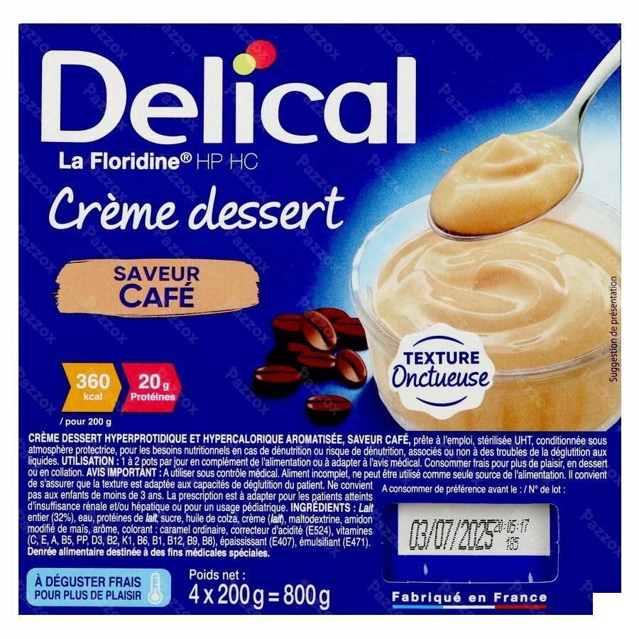 Delical Creme Dessert La Floridine Cafe 4x200g