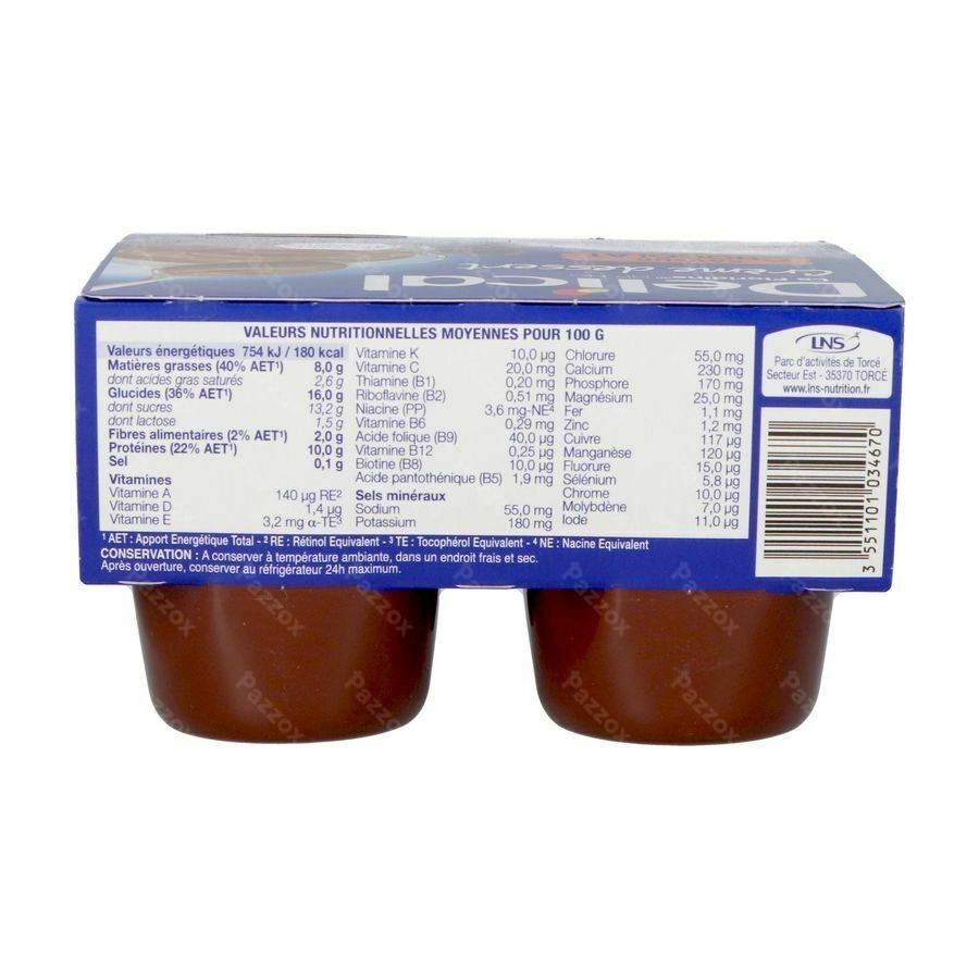 Delical Creme Dessert La Floridine Chocolat 4x200g