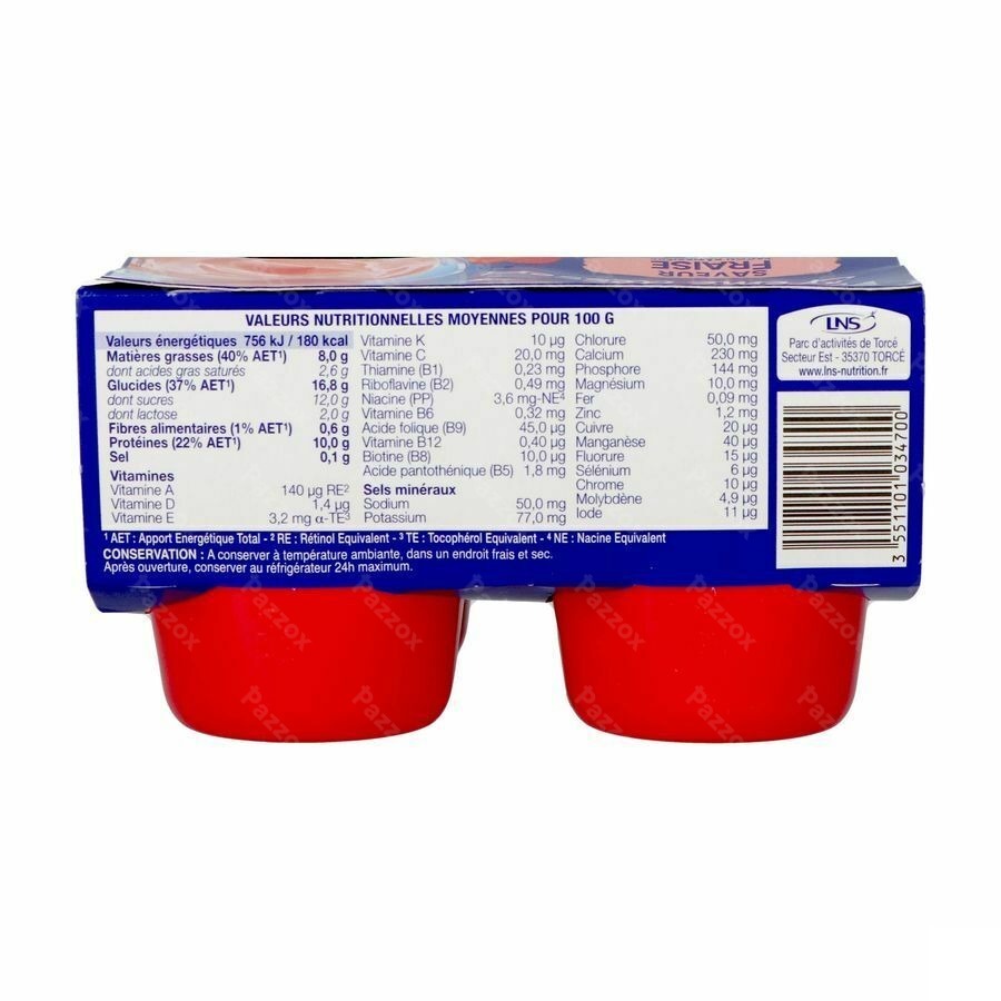 Delical Creme Dessert La Floridine Fraise 4x200g