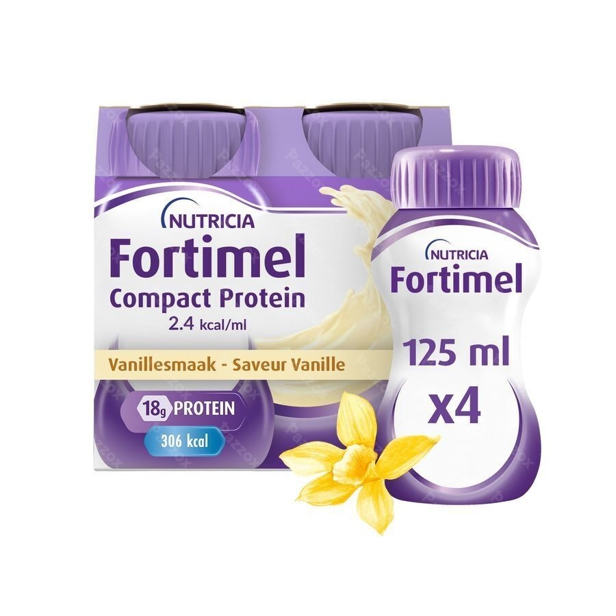 Fortimel Compact Protein 2.4kcal Vanille 4x125ml