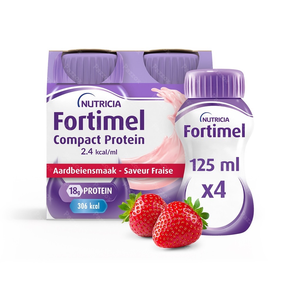 Fortimel Compact Protein 2.4kcal Fraise 4x125ml