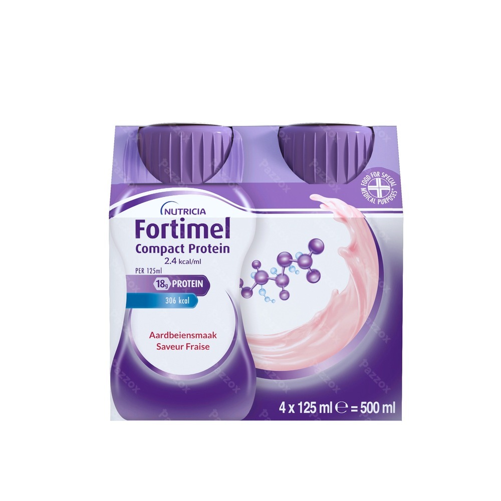 Fortimel Compact Protein 2.4kcal Fraise 4x125ml