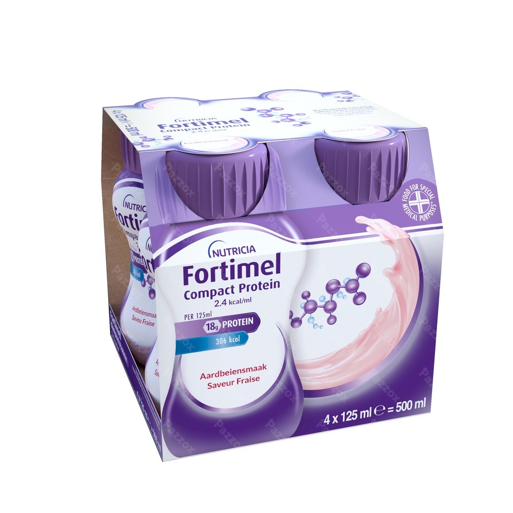 Fortimel Compact Protein 2.4kcal Fraise 4x125ml