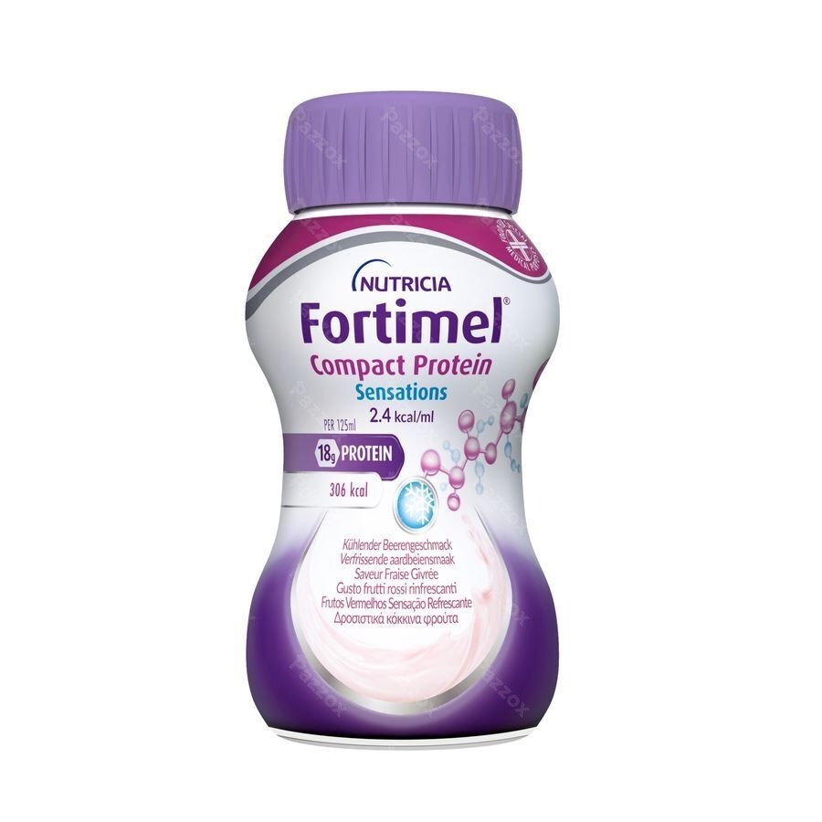 Fortimel Compact Protein Fraise Givree 4x125ml