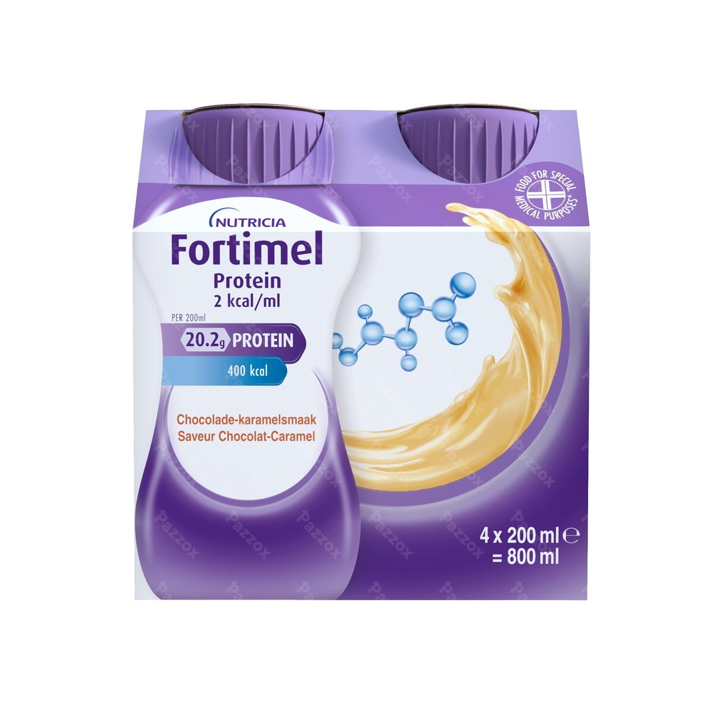 Fortimel Protein 2kcal Caramel&chocolat 4x200ml