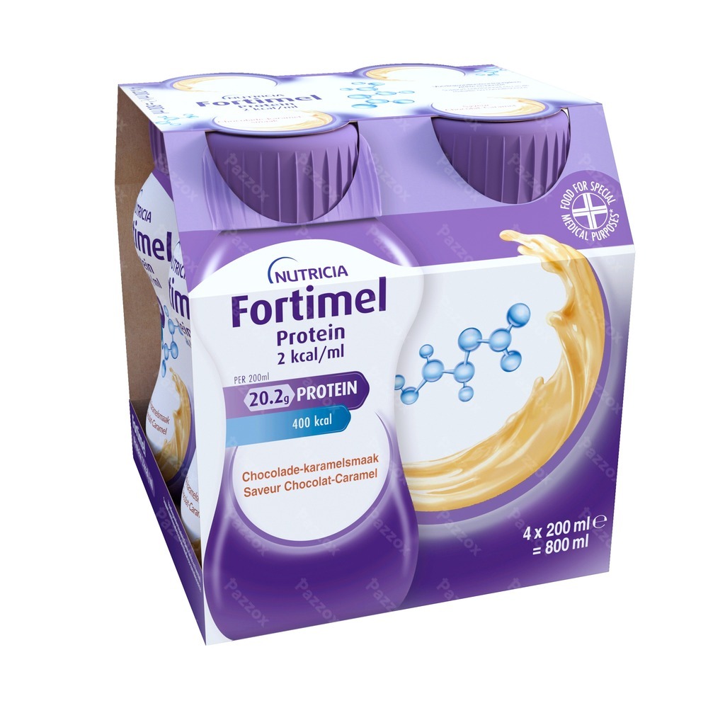 Fortimel Protein 2kcal Caramel&chocolat 4x200ml