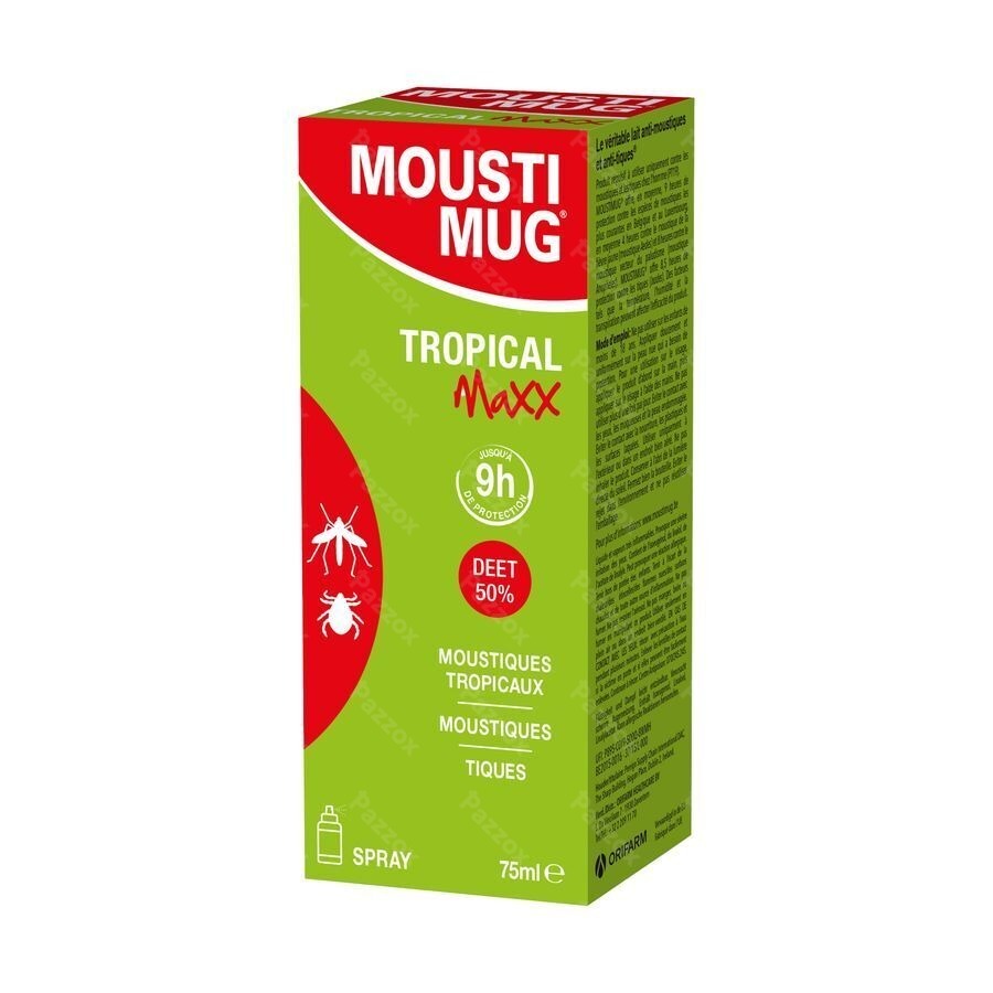 Moustimug Tropical Maxx Spray 50% Deet 75ml