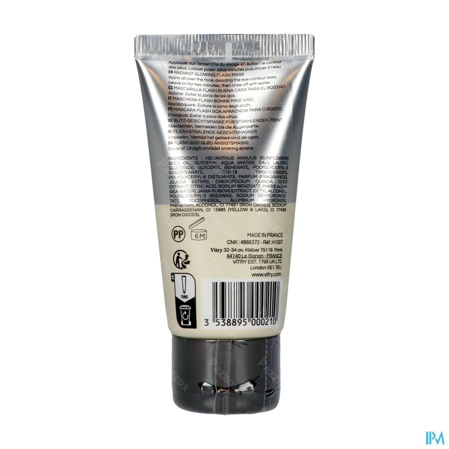 Vitry Homme Masque Flash Bonne Mine 50ml
