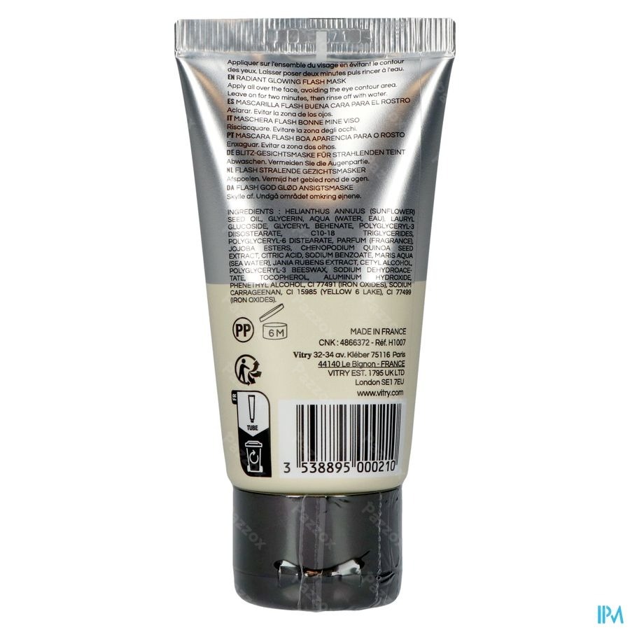 Vitry Homme Masque Flash Bonne Mine 50ml