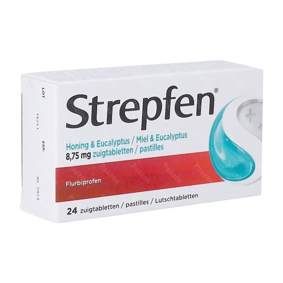 Strepfen Miel & Eucalyptus 24 Pastilles