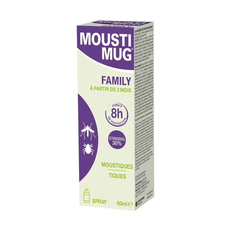 Moustimug Citriodiol 30% Family Spray 60ml