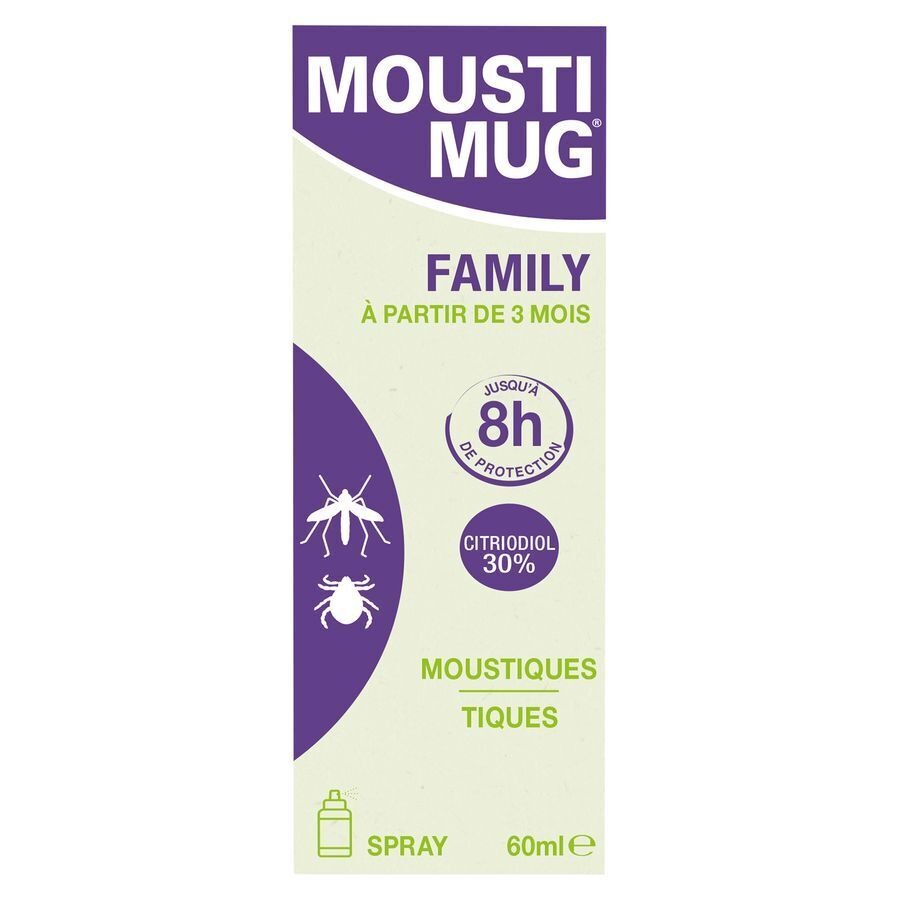 Moustimug Citriodiol 30% Family Spray 60ml