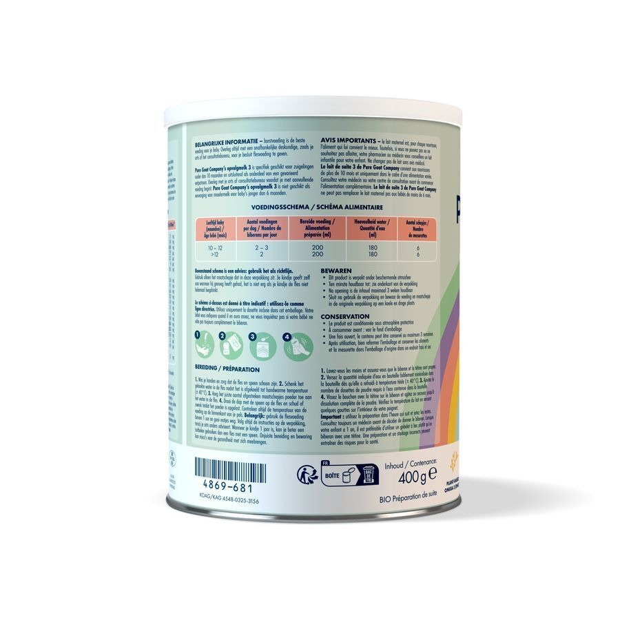 Pure Goat Lait Suite 3 Pdr 400g