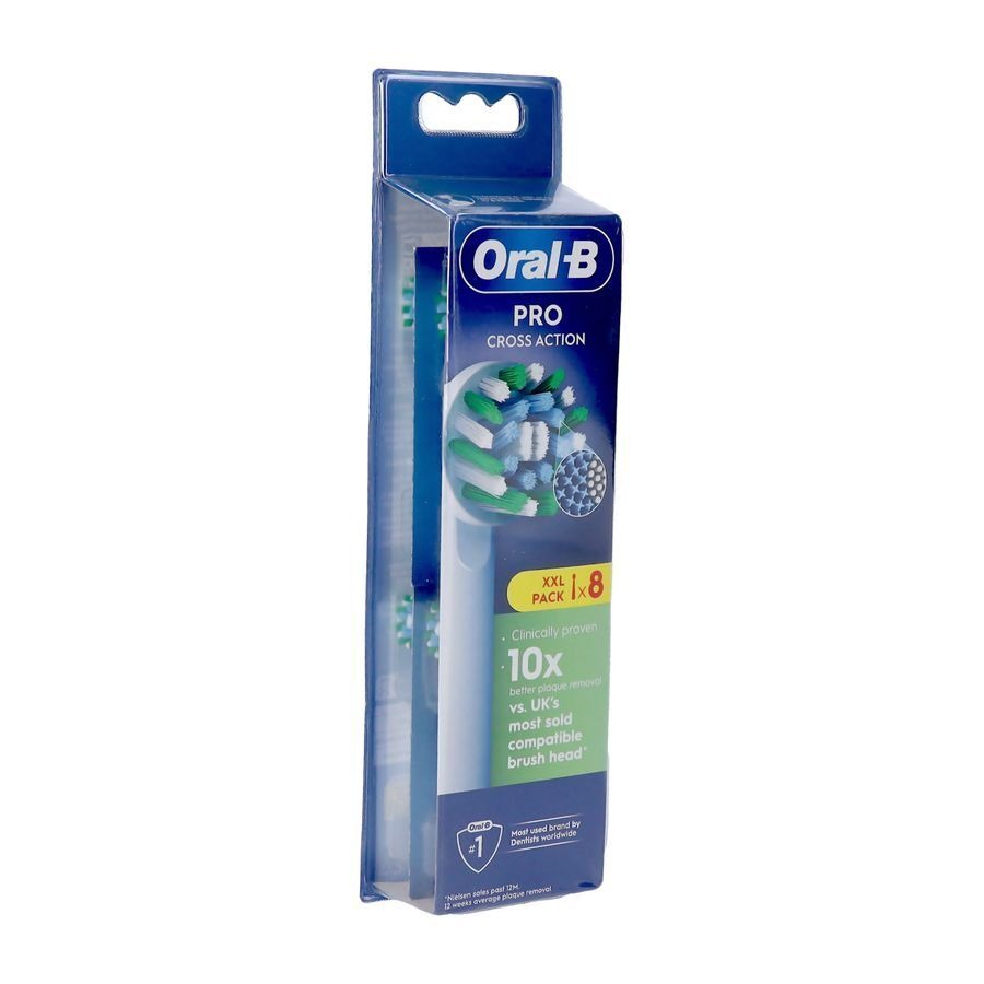 Oral-b Refill Eb50 Xf Cross Action Tetes Brosse 8