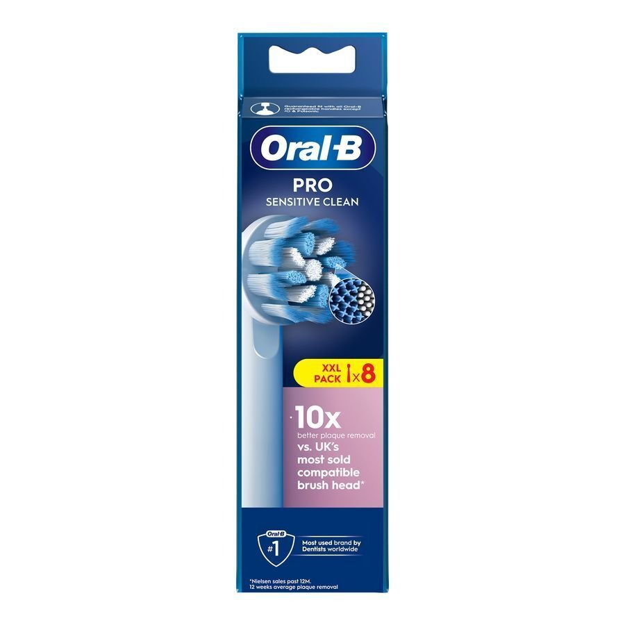Oral-B Refill Sensitive Clean XF Tetes Brosse 8