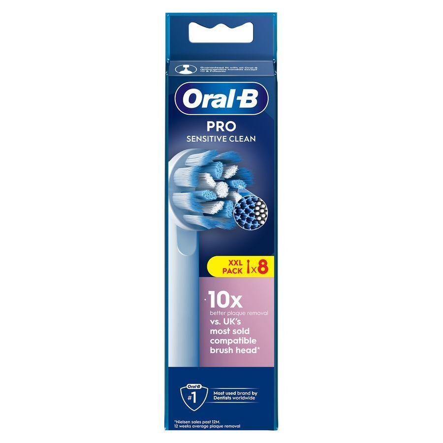 Oral-B Refill Sensitive Clean XF Tetes Brosse 8