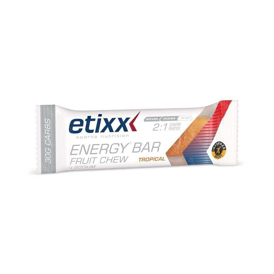 Etixx Energy Bar Fruit Chew Tropical 12x38g