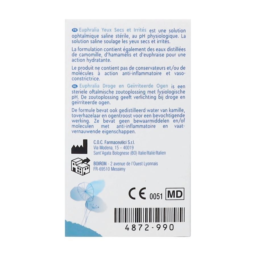 Boiron Euphralia Yeux Sèches et Irritéés 10ml