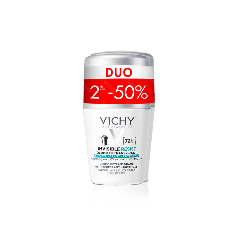 Vichy Déodorant Invisible Resist Anti-Transpirant 72h Promo 2x50ml