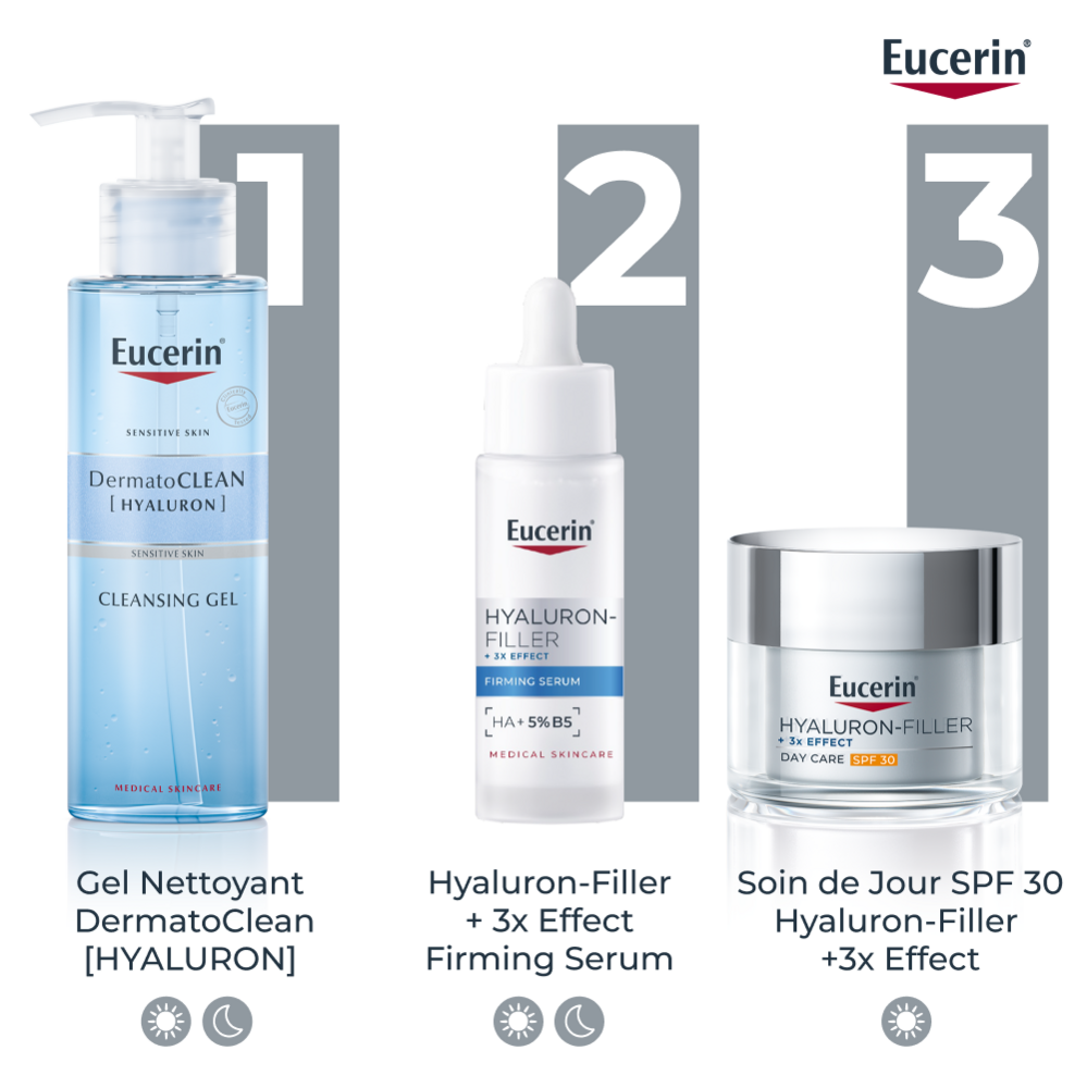 Eucerin Hyaluron-filler.3x effect Crème du jour spf30 Rech.50ml