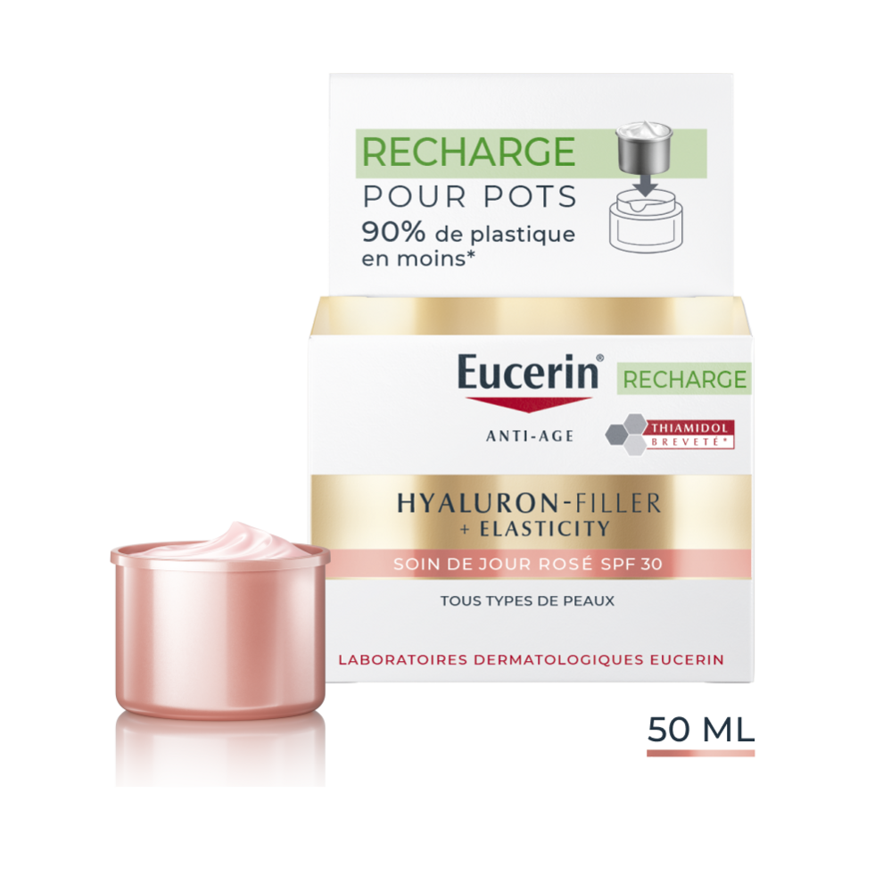 Eucerin Hyaluron-Filler+Elasicity Crème du jour Rose Spf30 recharge 50ml