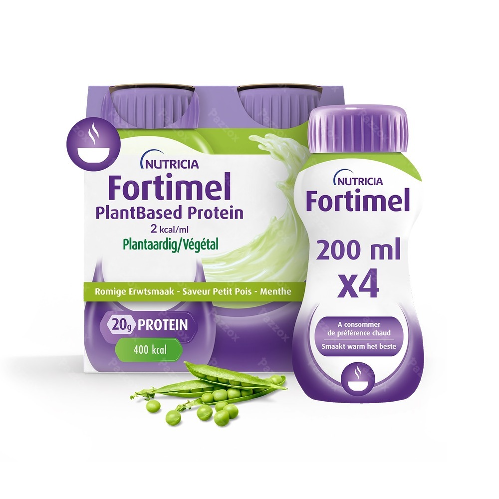 Fortimel Plantbased Protein Pois Menthe 4x200ml