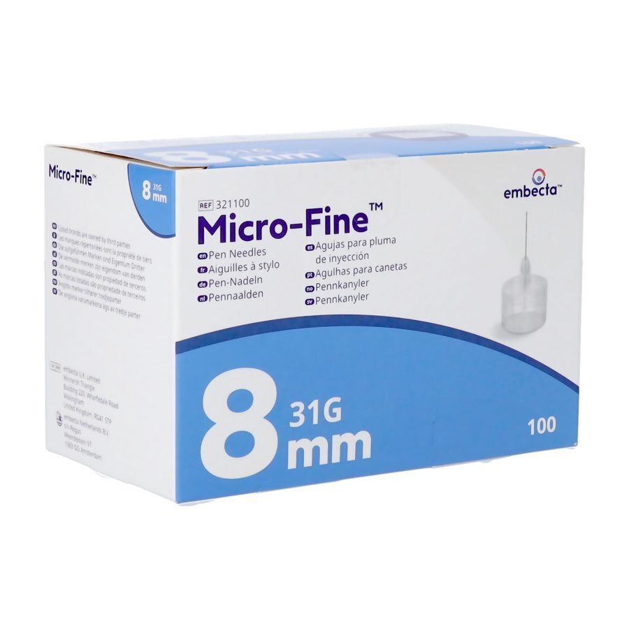 Microfine Aiguille Stylo 8mm 31g 100