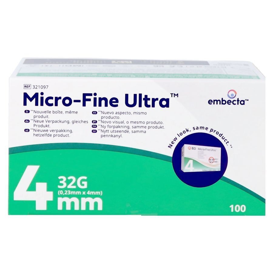 Microfine Ultra Aiguille Stylo 4mm 32g 100