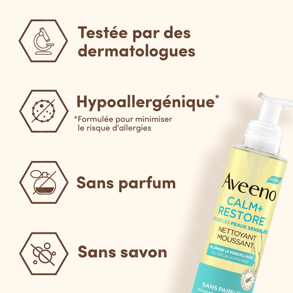 Aveeno Calm+Restore Foaming Cleanser 200ml