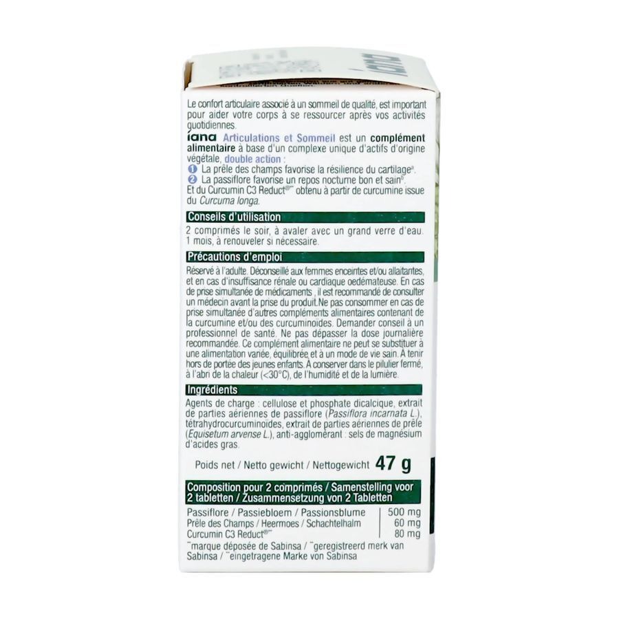 Iana Resilience Cartilage & Sommeil Sain 60 Comprimés