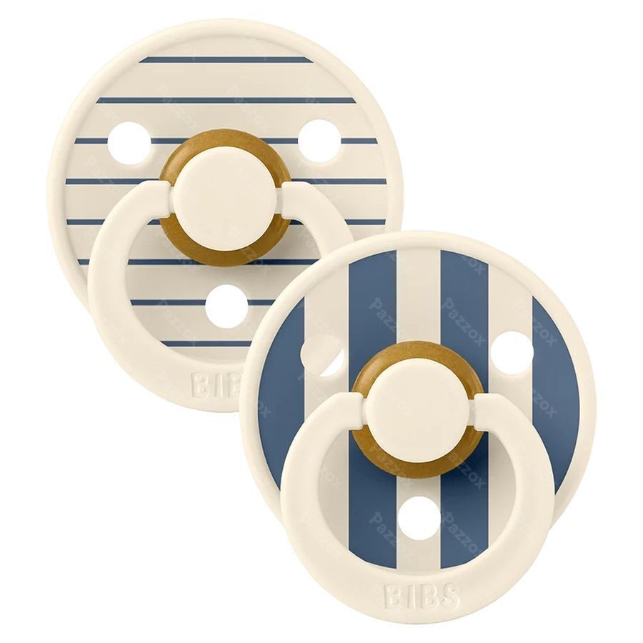 Bibs 2 Sucette Duo Pin Steel Blue