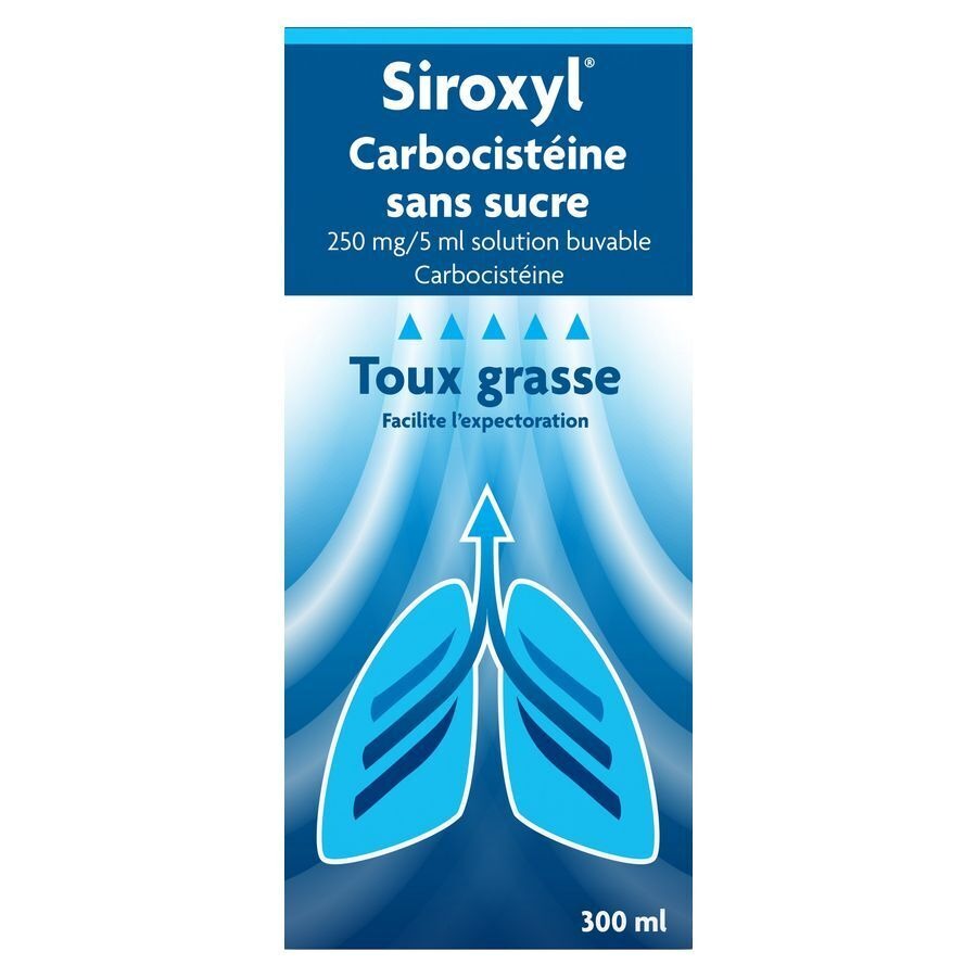 Siroxyl Carbocisteine Sans Sucre 250mg/5ml 300ml