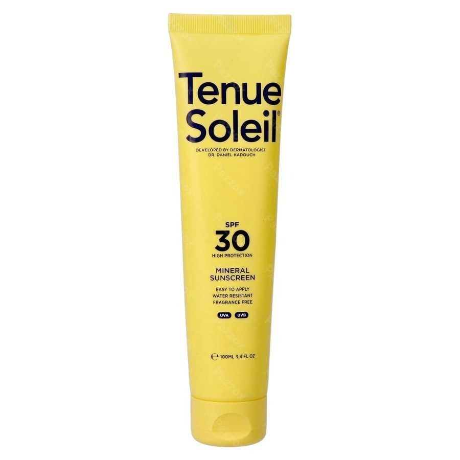 Tenue Soleil Creme Solaire Minerale Spf30 100ml