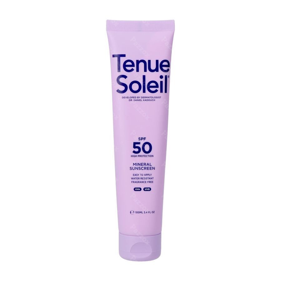 Tenue Soleil Creme Solaire Minerale Spf50 100ml