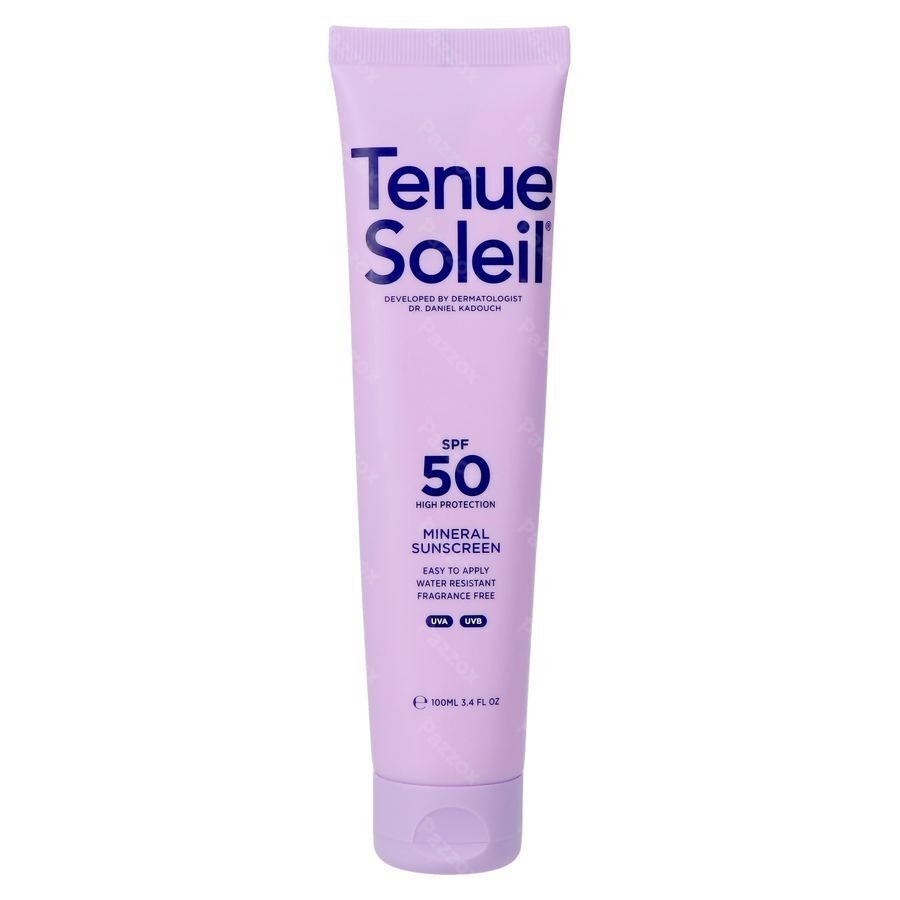 Tenue Soleil Creme Solaire Minerale Spf50 100ml