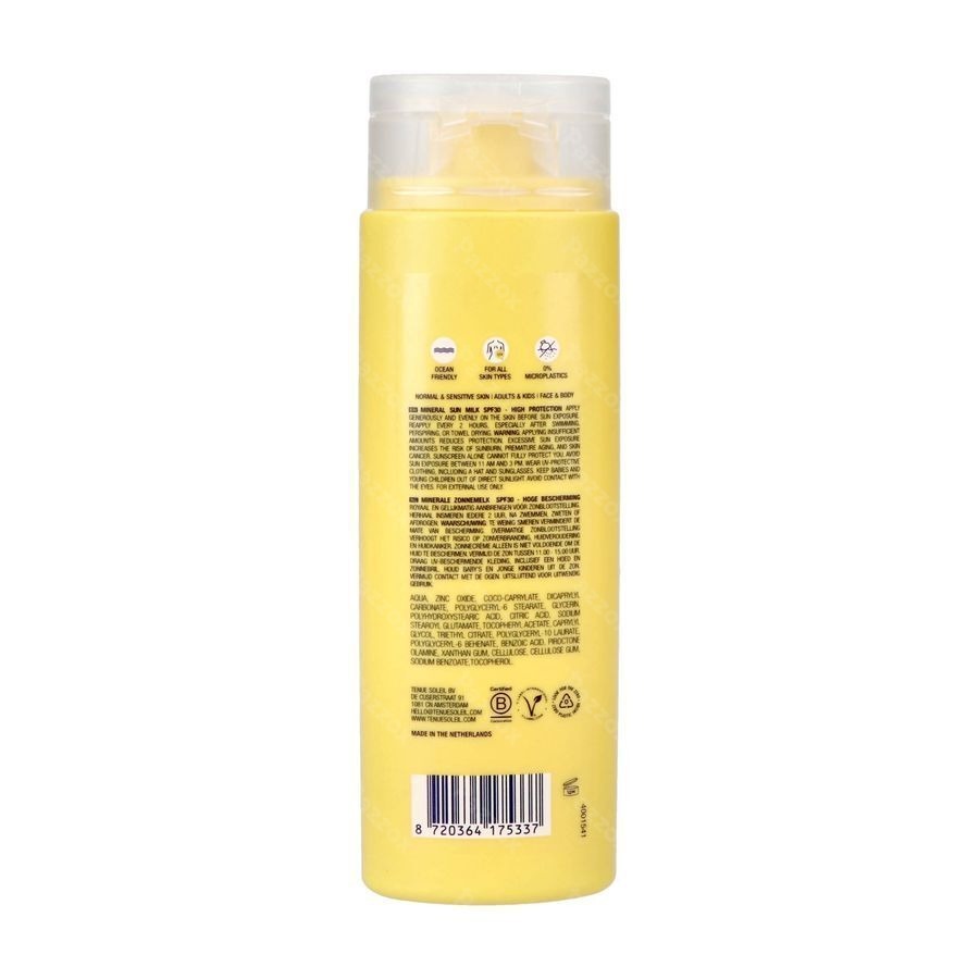 Tenue Soleil Crème Solaire Minérale SPF30 125ml