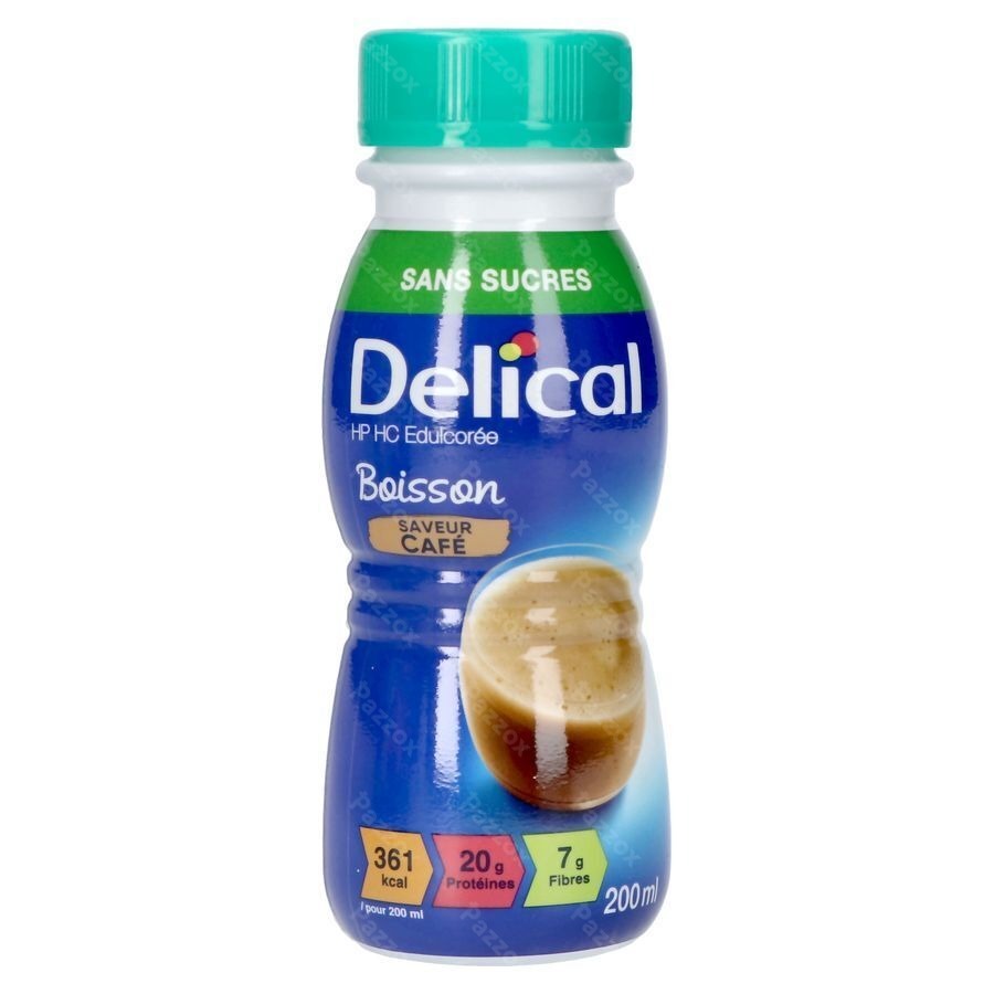 Delical Boisson Lactee S/sucre Cafe 4x200ml