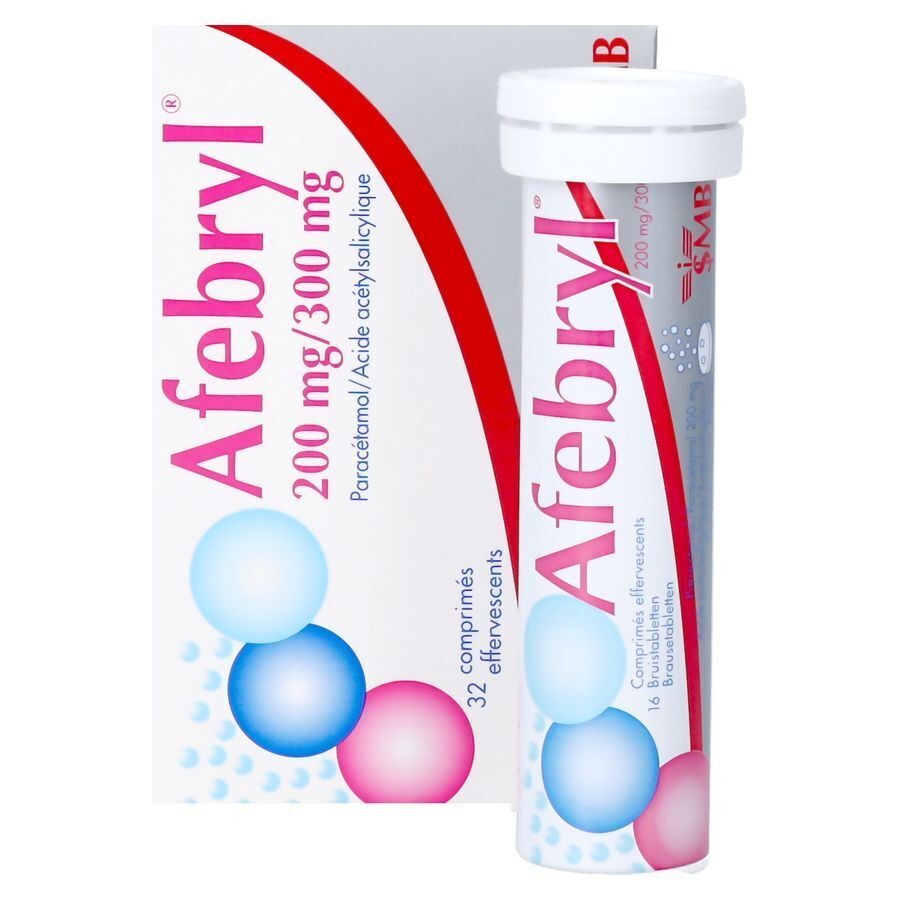 Afebryl 200mg/300mg Comprimés Effervescents
