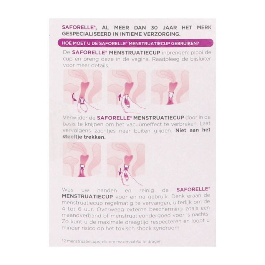 Saforelle Coupes Menstruelles Pack Confort 12h T2