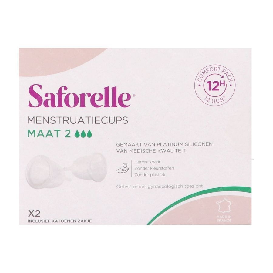 Saforelle Coupes Menstruelles Pack Confort 12h T2