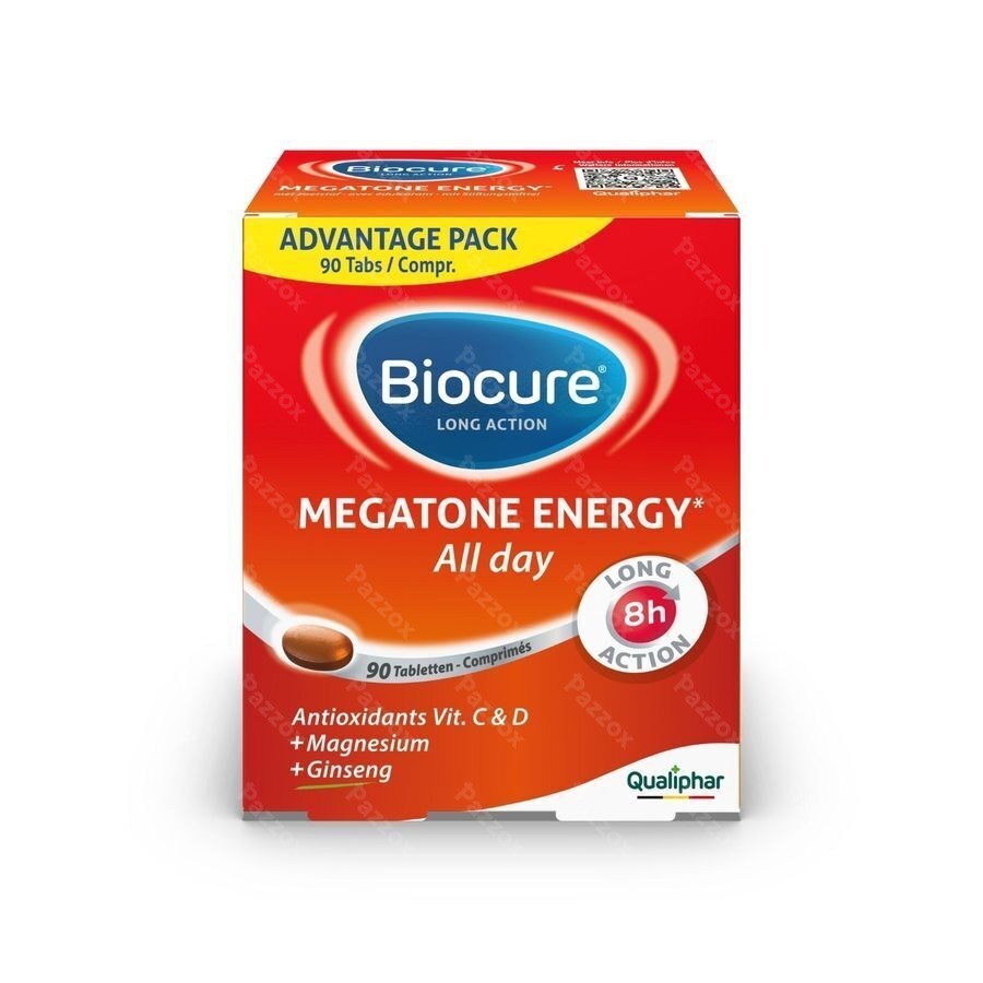 Biocure Long Action Megatone Energy 90 Comprimés