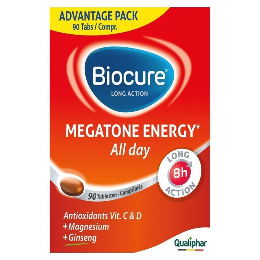 Biocure Long Action Megatone Energy 90 Comprimés